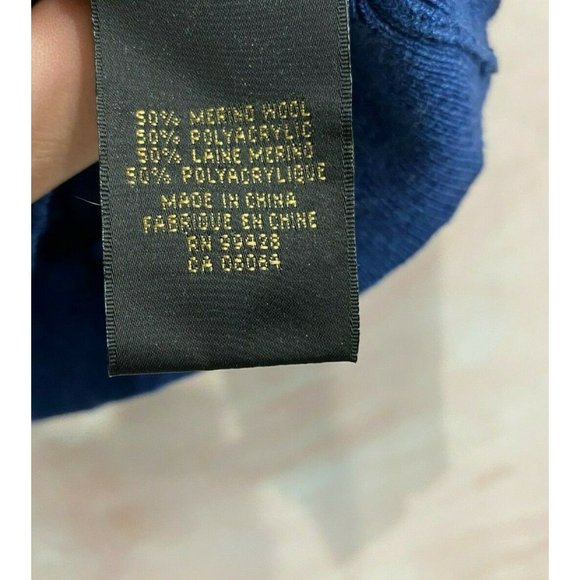 Bugatchi uomo Men's merino wool blend Pullover - Picture 4 of 4